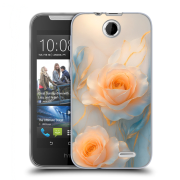 Силиконовый чехол на HTC Desire 310 с принтом Женский