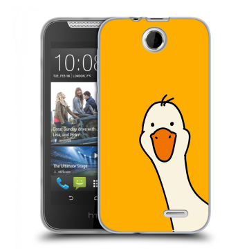 Силиконовый чехол на HTC Desire 310 с принтом Утка