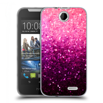 Силиконовый чехол на HTC Desire 310 с принтом Блестки Силиконовый чехол на HTC Desire 310 с принтом Блестки