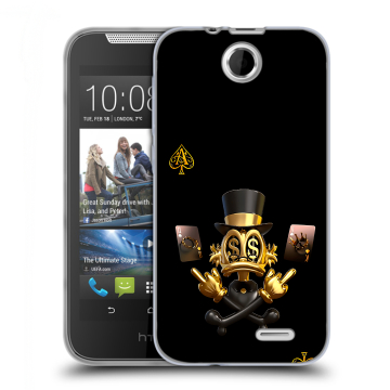 Силиконовый чехол на HTC Desire 310 с принтом Золотой скрудж макдак