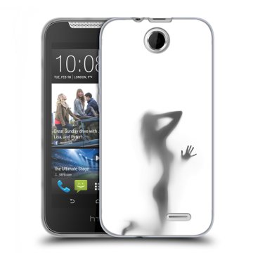 Силиконовый чехол на HTC Desire 310 с принтом Силуэт
