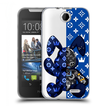 Силиконовый чехол на HTC Desire 310 с принтом Луи робот