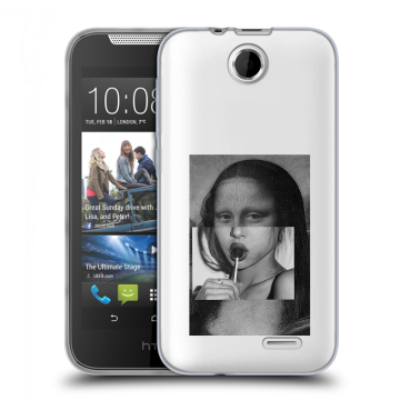 Силиконовый чехол на HTC Desire 310 с принтом Мона Лиза