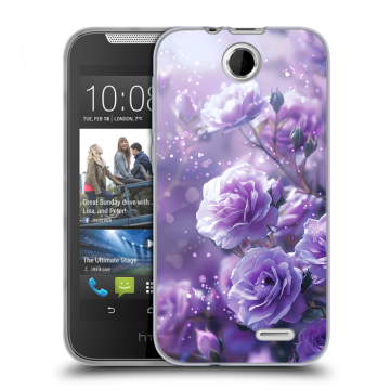 Силиконовый чехол на HTC Desire 310 с принтом Розы цветы Силиконовый чехол на HTC Desire 310 с принтом Розы цветы