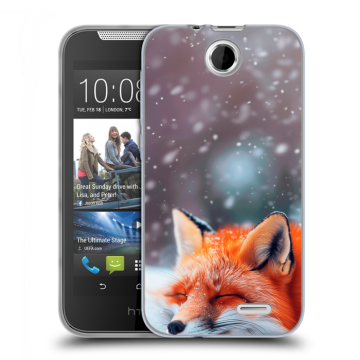 Силиконовый чехол на HTC Desire 310 с принтом лиса