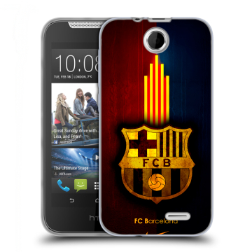 Силиконовый чехол на HTC Desire 310 с принтом Барселона Barcelona