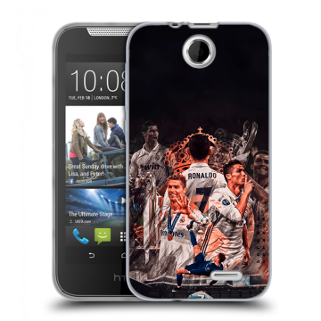 Силиконовый чехол на HTC Desire 310 с принтом Реал Роналдо Real Ronaldo