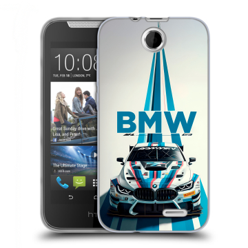 Силиконовый чехол на HTC Desire 310 с принтом БМВ BMW