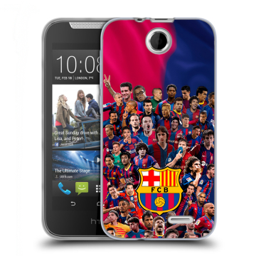 Силиконовый чехол на HTC Desire 310 с принтом Барселона Barcelona