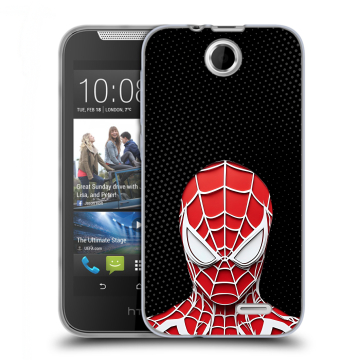 Силиконовый чехол на HTC Desire 310 с принтом человек паук spiderman