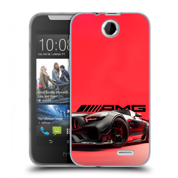 Силиконовый чехол на HTC Desire 310 с принтом Мерседес Mercedes AMG Силиконовый чехол на HTC Desire 310 с принтом Мерседес Mercedes AMG