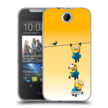 Силиконовый чехол на HTC Desire 310 с принтом Миньоны