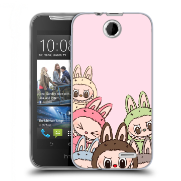 Силиконовый чехол на HTC Desire 310 с принтом Лабубу Силиконовый чехол на HTC Desire 310 с принтом Лабубу