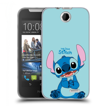 Силиконовый чехол на HTC Desire 310 с принтом Лило и Стич