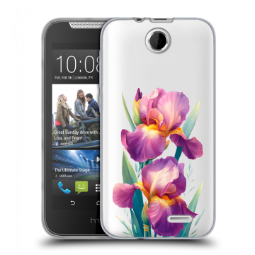 Силиконовый чехол на HTC Desire 310 с принтом Цветы орхидеи Силиконовый чехол на HTC Desire 310 с принтом Цветы орхидеи