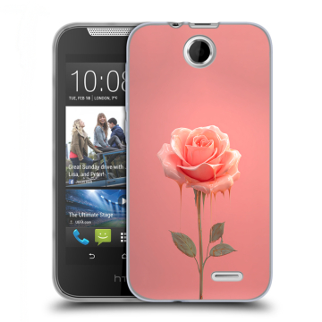 Силиконовый чехол на HTC Desire 310 с принтом Розовая роза Силиконовый чехол на HTC Desire 310 с принтом Розовая роза