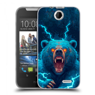 Силиконовый чехол на HTC Desire 310 с принтом Медведь Силиконовый чехол на HTC Desire 310 с принтом Медведь