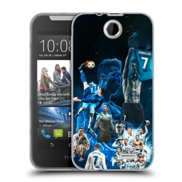 Силиконовый чехол на HTC Desire 310 с принтом Реал Роналдо Силиконовый чехол на HTC Desire 310 с принтом Реал Роналдо