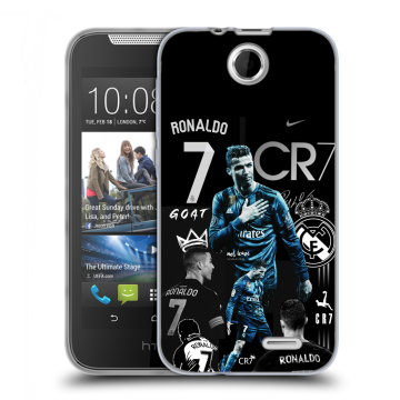 Силиконовый чехол на HTC Desire 310 с принтом Реал Роналдо