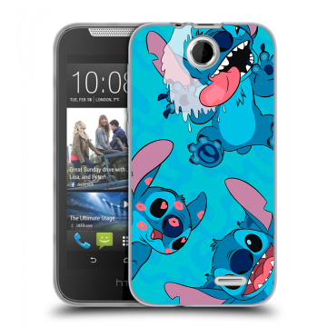 Силиконовый чехол на HTC Desire 310 с принтом Лило и Стич