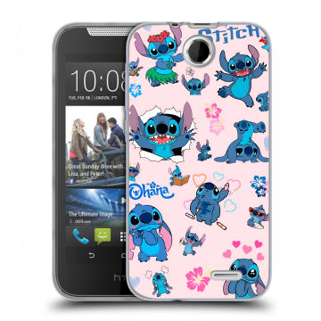 Силиконовый чехол на HTC Desire 310 с принтом Лило и Стич