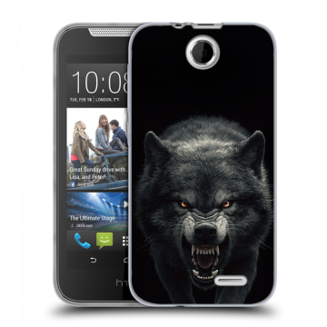 Силиконовый чехол на HTC Desire 310 с принтом Волк