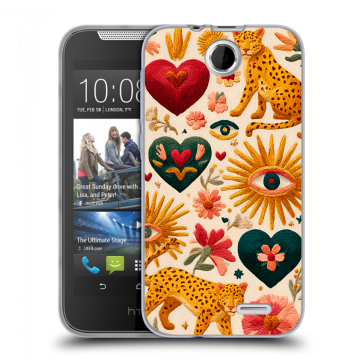 Силиконовый чехол на HTC Desire 310 с принтом Модный принт Силиконовый чехол на HTC Desire 310 с принтом Модный принт