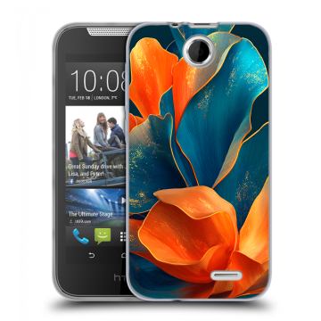 Силиконовый чехол на HTC Desire 310 с принтом Цветы Силиконовый чехол на HTC Desire 310 с принтом Цветы