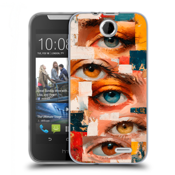 Силиконовый чехол на HTC Desire 310 с принтом Модный принт Силиконовый чехол на HTC Desire 310 с принтом Модный принт