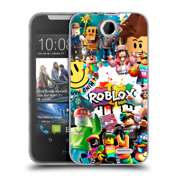 Силиконовый чехол на HTC Desire 310 с принтом Roblox Роблокс Силиконовый чехол на HTC Desire 310 с принтом Roblox Роблокс