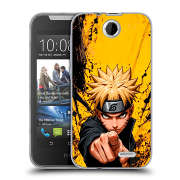 Силиконовый чехол на HTC Desire 310 с принтом Naruto Наруто