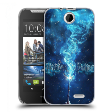 Силиконовый чехол на HTC Desire 310 с принтом Harry Potter Гарри Поттер