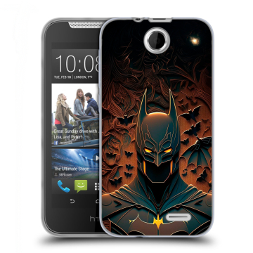 Силиконовый чехол на HTC Desire 310 с принтом Batman Бэтмен Силиконовый чехол на HTC Desire 310 с принтом Batman Бэтмен