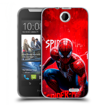 Силиконовый чехол на HTC Desire 310 с принтом Spiderman Человек паук Силиконовый чехол на HTC Desire 310 с принтом Spiderman Человек паук