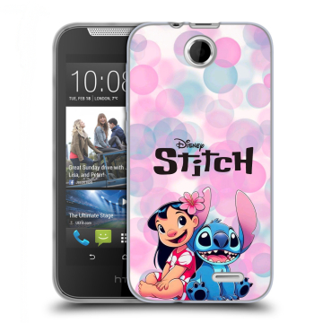 Силиконовый чехол на HTC Desire 310 с принтом Лило и Стич