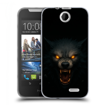 Силиконовый чехол на HTC Desire 310 с принтом Волк Силиконовый чехол на HTC Desire 310 с принтом Волк