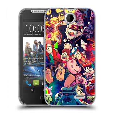 Силиконовый чехол на HTC Desire 310 с принтом Gravity Falls Гравити Фолз