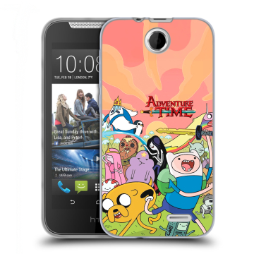 Силиконовый чехол на HTC Desire 310 с принтом Adventure time Время приключений Силиконовый чехол на HTC Desire 310 с принтом Adventure time Время приключений