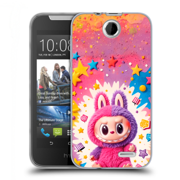 Силиконовый чехол на HTC Desire 310 с принтом Labubu Лабубу