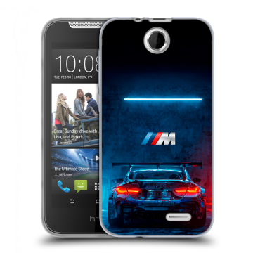 Силиконовый чехол на HTC Desire 310 с принтом BMW БМВ