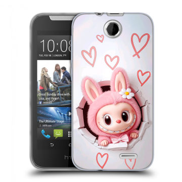 Силиконовый чехол на HTC Desire 310 с принтом Labubu Лабубу