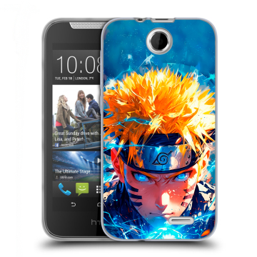 Силиконовый чехол на HTC Desire 310 с принтом Аниме Наруто Naruto