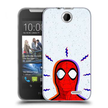 Силиконовый чехол на HTC Desire 310 с принтом Spiderman Человек паук Силиконовый чехол на HTC Desire 310 с принтом Spiderman Человек паук