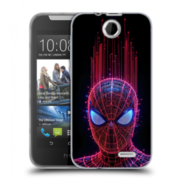 Силиконовый чехол на HTC Desire 310 с принтом Spiderman Человек паук