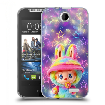 Силиконовый чехол на HTC Desire 310 с принтом Labubu Лабубу