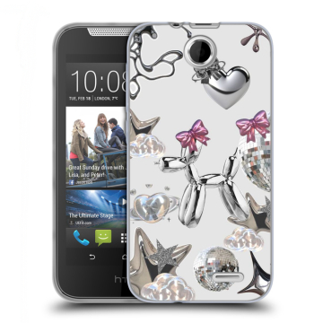 Силиконовый чехол на HTC Desire 310 с принтом Y2K