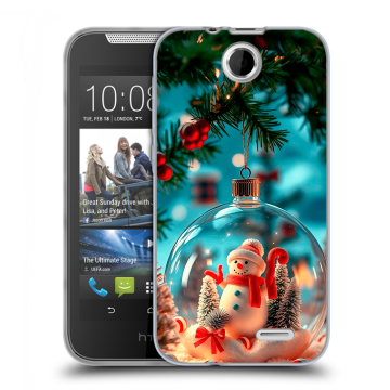 Силиконовый чехол на HTC Desire 310 с принтом Новый год Силиконовый чехол на HTC Desire 310 с принтом Новый год
