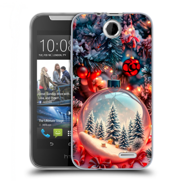 Силиконовый чехол на HTC Desire 310 с принтом Новый год Силиконовый чехол на HTC Desire 310 с принтом Новый год