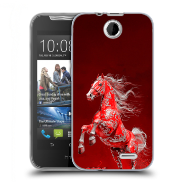 Силиконовый чехол на HTC Desire 310 с принтом Новый год Силиконовый чехол на HTC Desire 310 с принтом Новый год