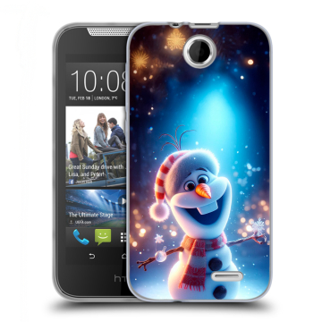 Силиконовый чехол на HTC Desire 310 с принтом Новый год Силиконовый чехол на HTC Desire 310 с принтом Новый год